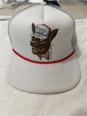 Coors Light x Laundryroom Trucker Hat with Red Trim